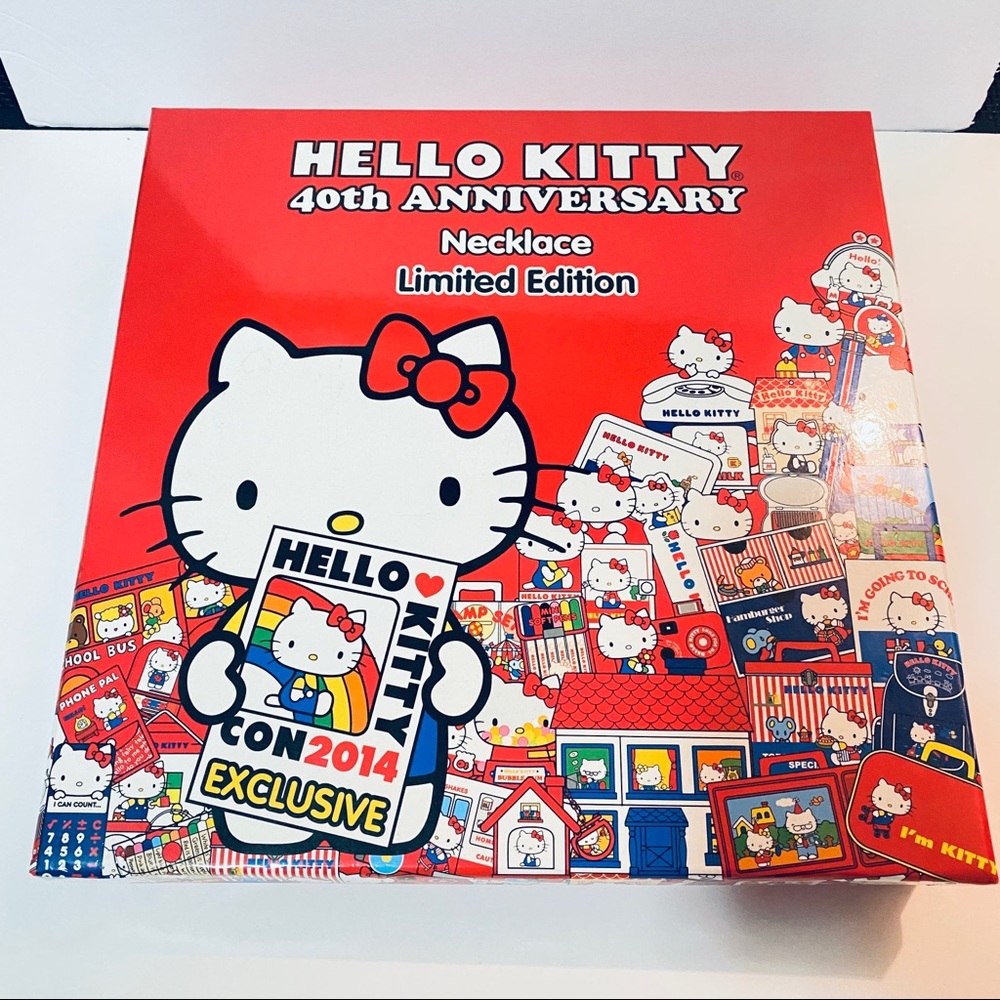 RARE Limited Edition Hello Kitty 40th Anniversary Charm Necklace- Collectors - Picture 2 of 5
